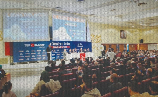 Saadet Party staff on the field for presidential election
