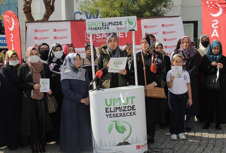 Saadet Party Women's Branch launches 'Hope Forest' campaign