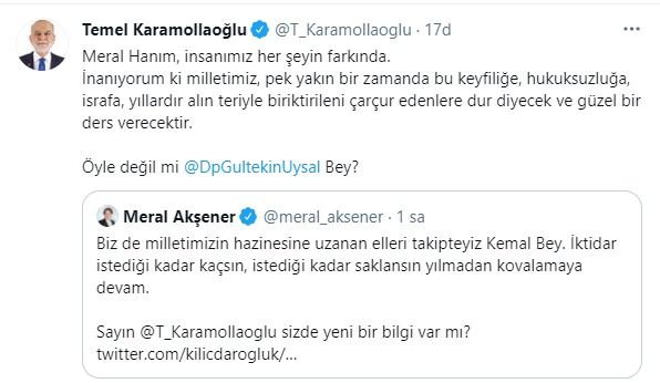 Significant interaction from opposition leaders