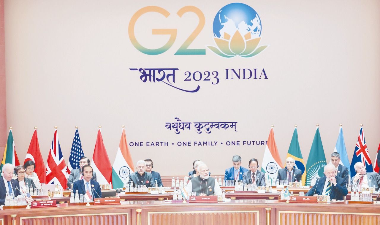 Slogan of 'G20 Leaders Summit' attracts attention