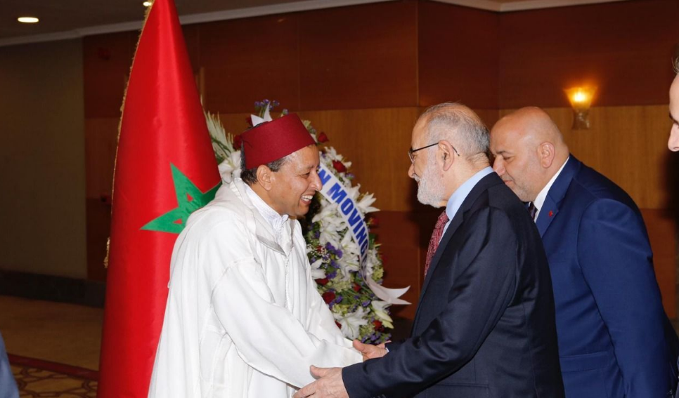 Temel Karamollaoğlu attends the reception of the Embassy of Morocco in Ankara