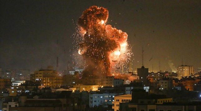 Terrorist regime Israel hits Gaza Strip