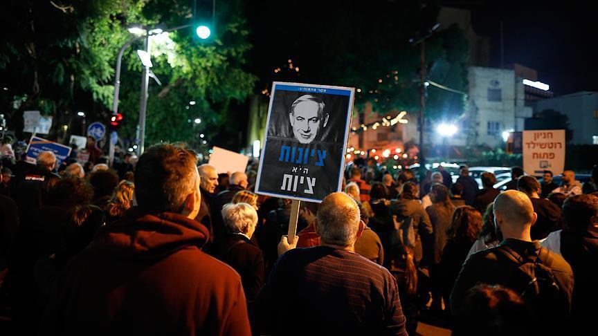 Thousands of Israelis protest Netanyahu in Tel-Aviv