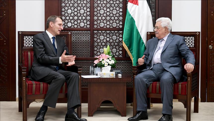 Top Russian official meets Palestinian President Abbas