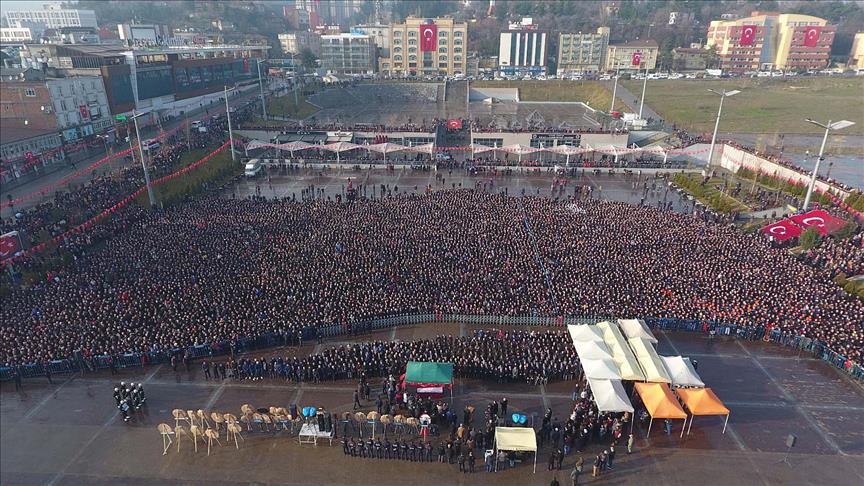 Turkey: Huge crowd attends funeral of martyred soldier