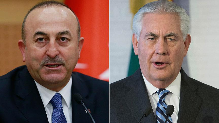 Turkey's Cavusoglu, US' Tillerson speak by phone