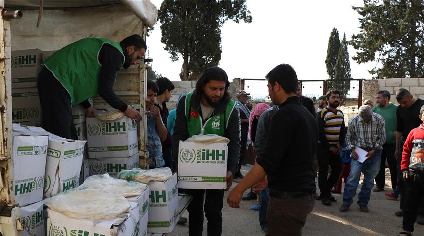 Turkeys IHH sends aid to terror cleared Afrin village