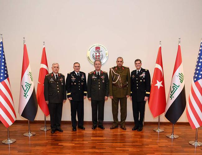 Turkish, American and Iraqi top generals discuss regional security at three-way meet