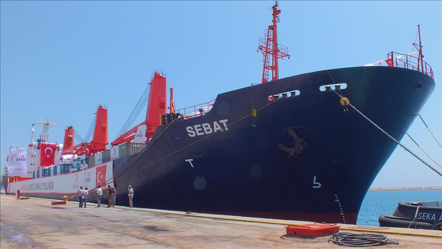 Turkish humanitarian aid ship leaves for Somalia