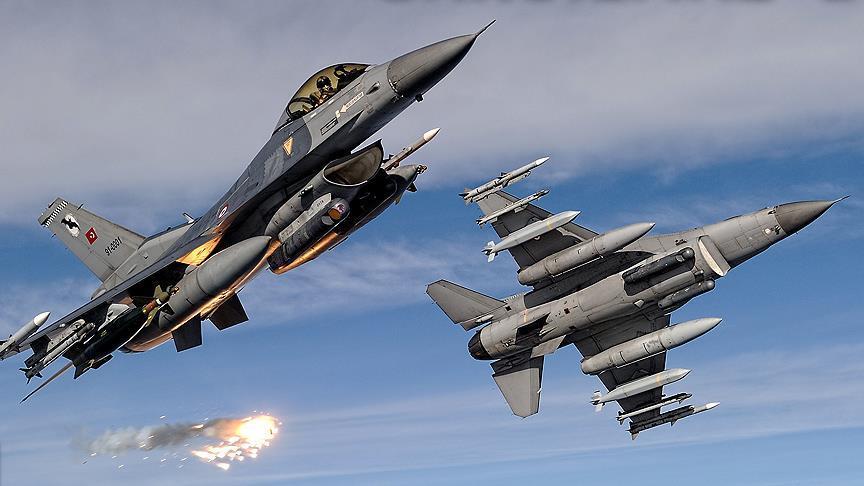 Turkish jets neutralize 20 Daesh terrorists in Syria
