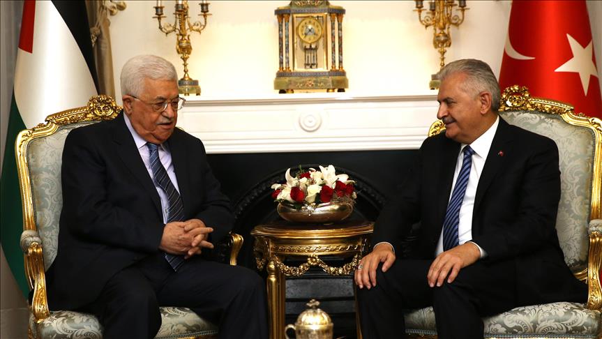 Turkish PM meets Palestinian president