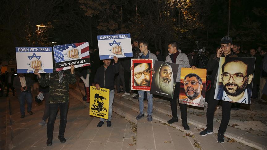 Turksish NGO AGD protests Israel's attacks on Palestinians