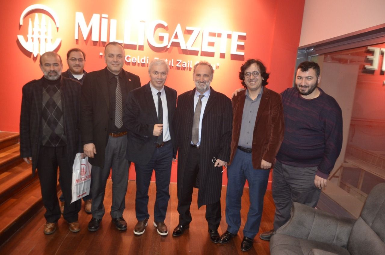 Ümit Çebi and National Vision Kastamonu delegation visit Milli Gazete