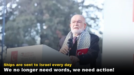We no longer need words, we need action! Ships are sent to Israel every day
