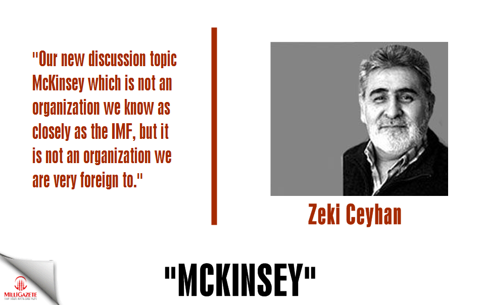 Zeki Ceyhan: "McKinsey"