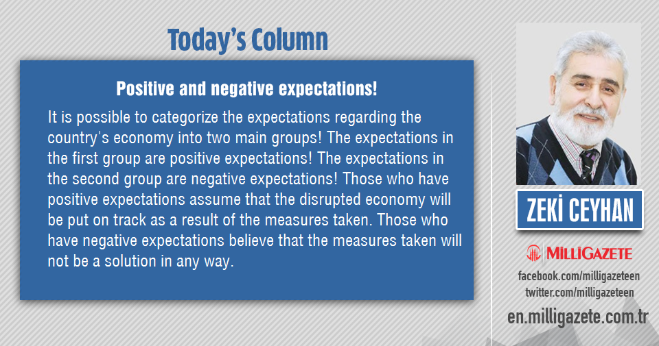 Zeki Ceyhan: "Positive and negative expectations!"