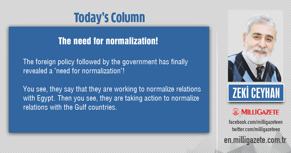 Zeki Ceyhan: "The need for normalization!"